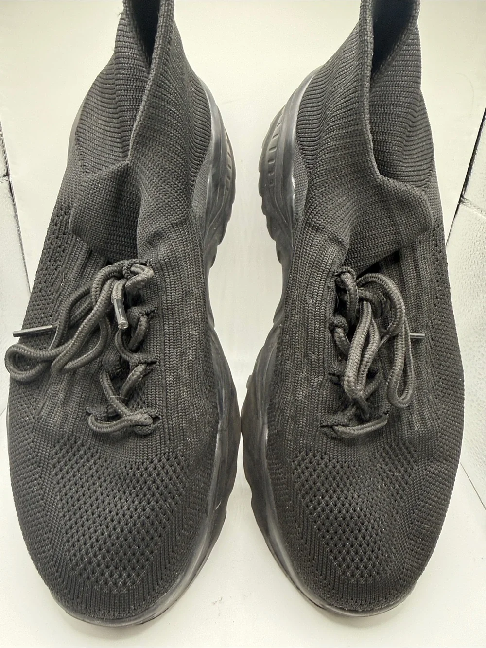 Women’s Gray Knit Slip-On Athletic Sneakers