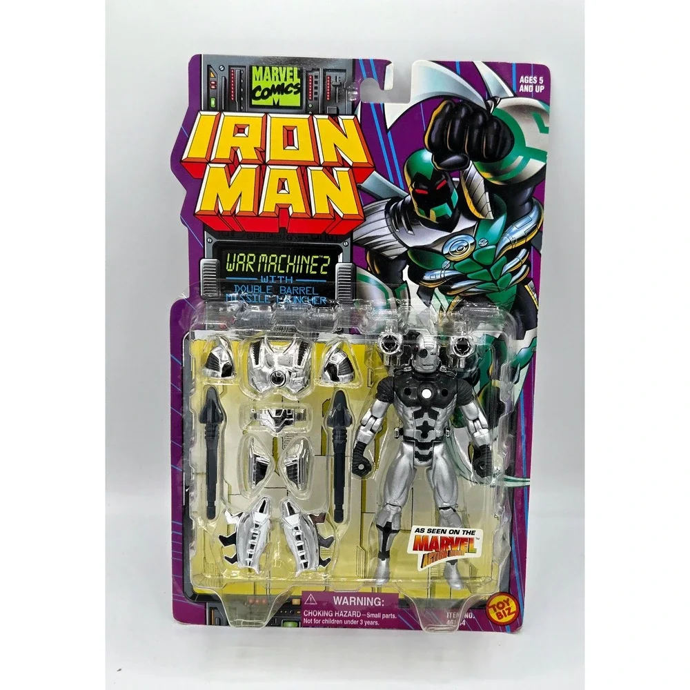 Marvel Iron Man War Machine 2 with Double Barrel Missile Launcher Toy Biz MOC 94