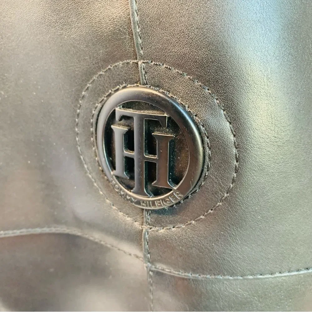 Tommy Hilfiger leather wide