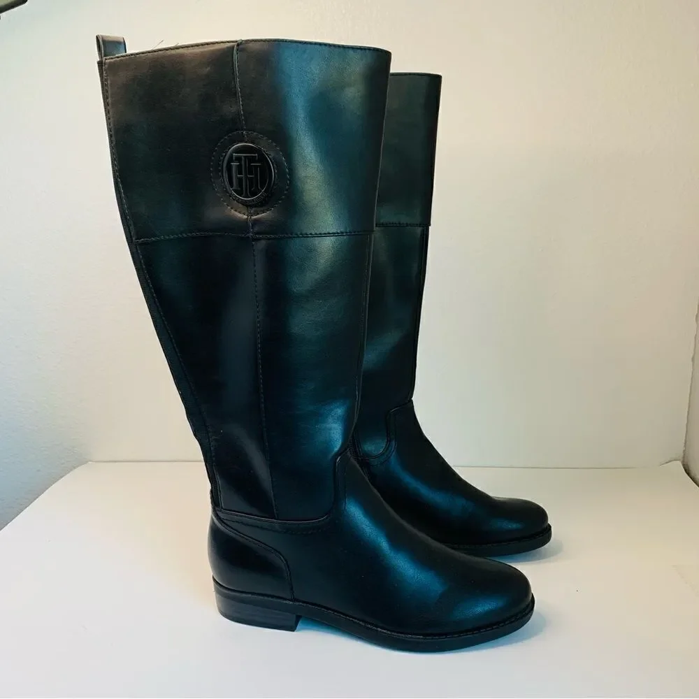 Tommy Hilfiger leather wide