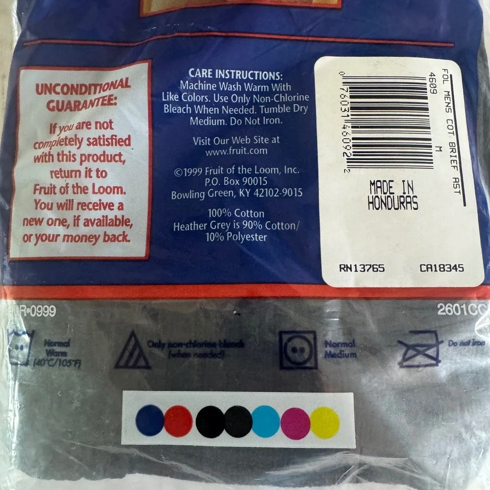 Fruit of the Loom new package