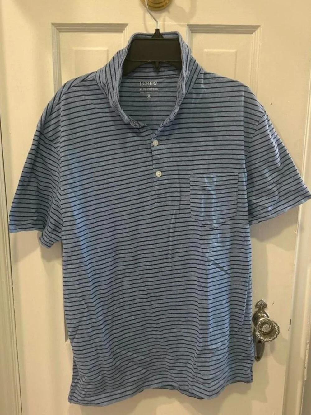 J.Crew Men's Blue Polo-shirt