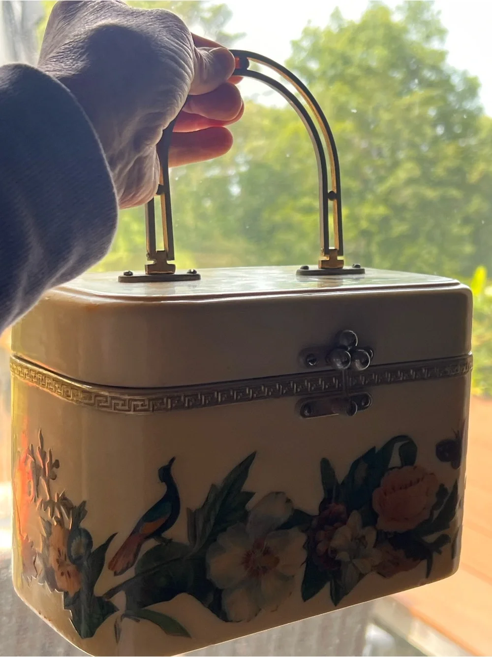 Vintage brand flowers vanity