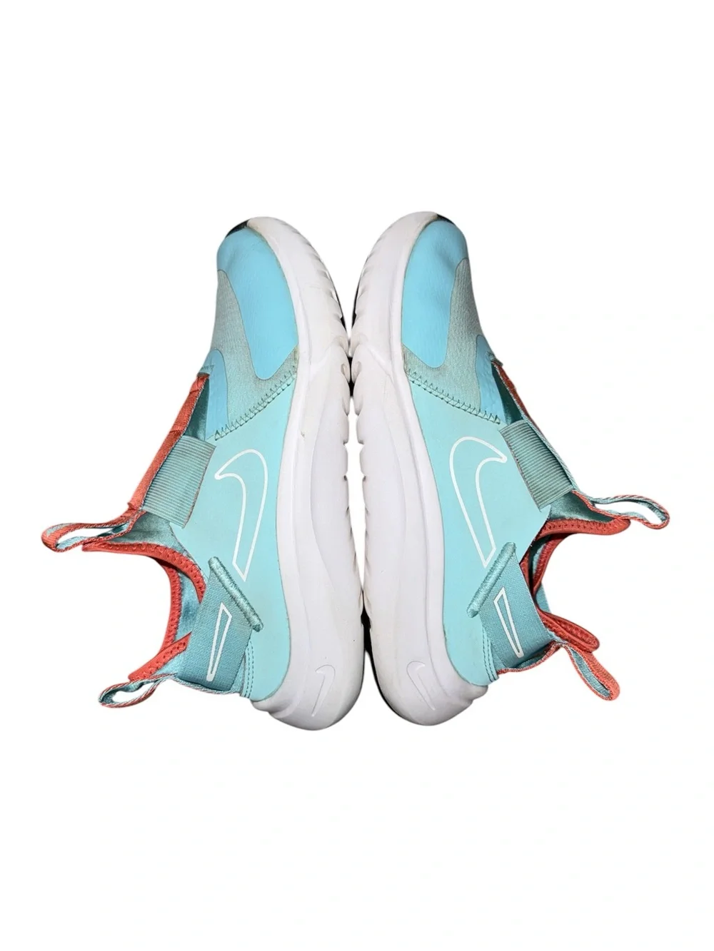 Nike Kids' Flex Runner Slip-On Sneakers - Teal/Coral & Purple Size 3.5