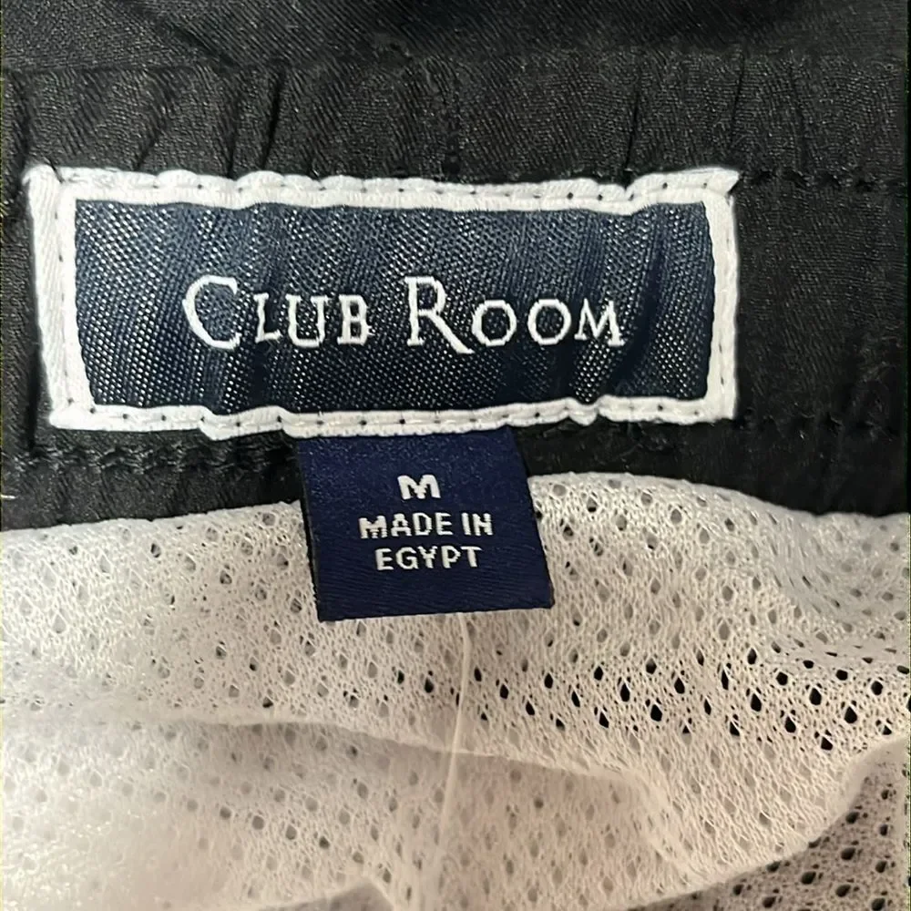 NWT CLUB ROOM | Men's Deep Black Quick-Dry Performance Solid 5