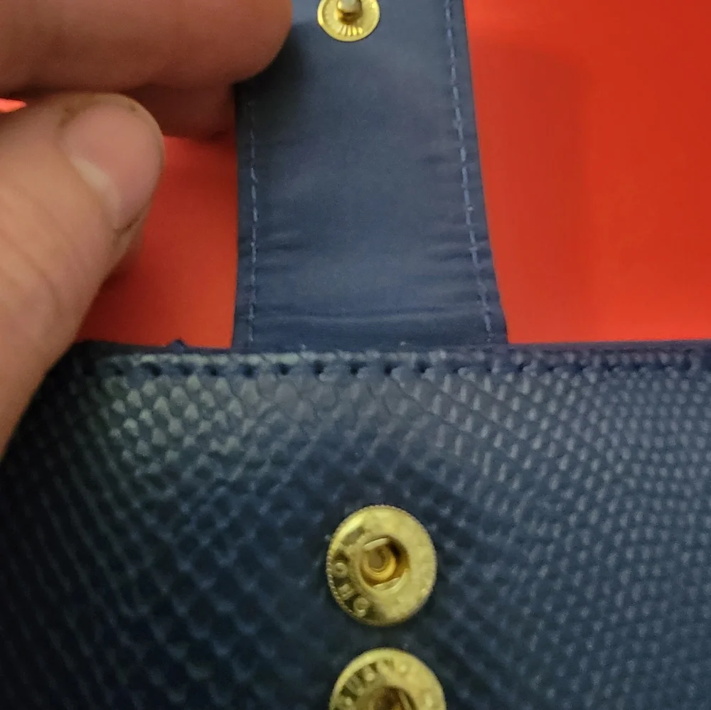 Blue‎ three compartment wallet
