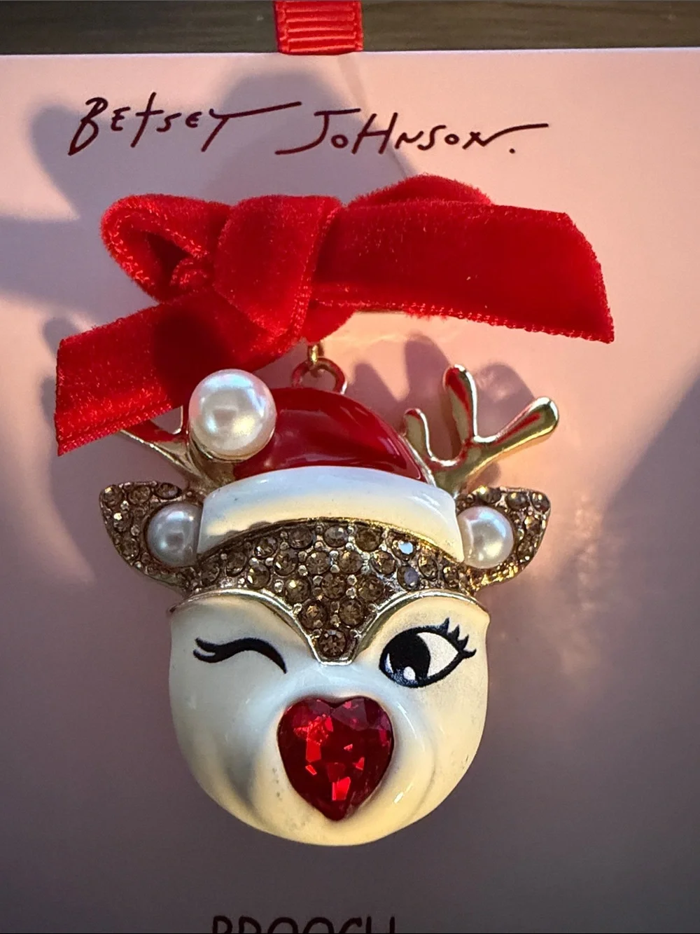 Betsey Johnson playful reindeer