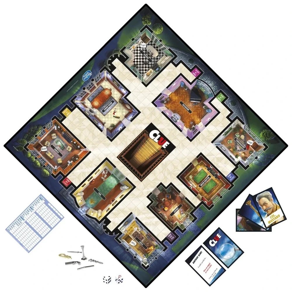 CLUE the Classic Mystery Game Hasbro 2020‎ Includes Fun Activity Sheet Inside