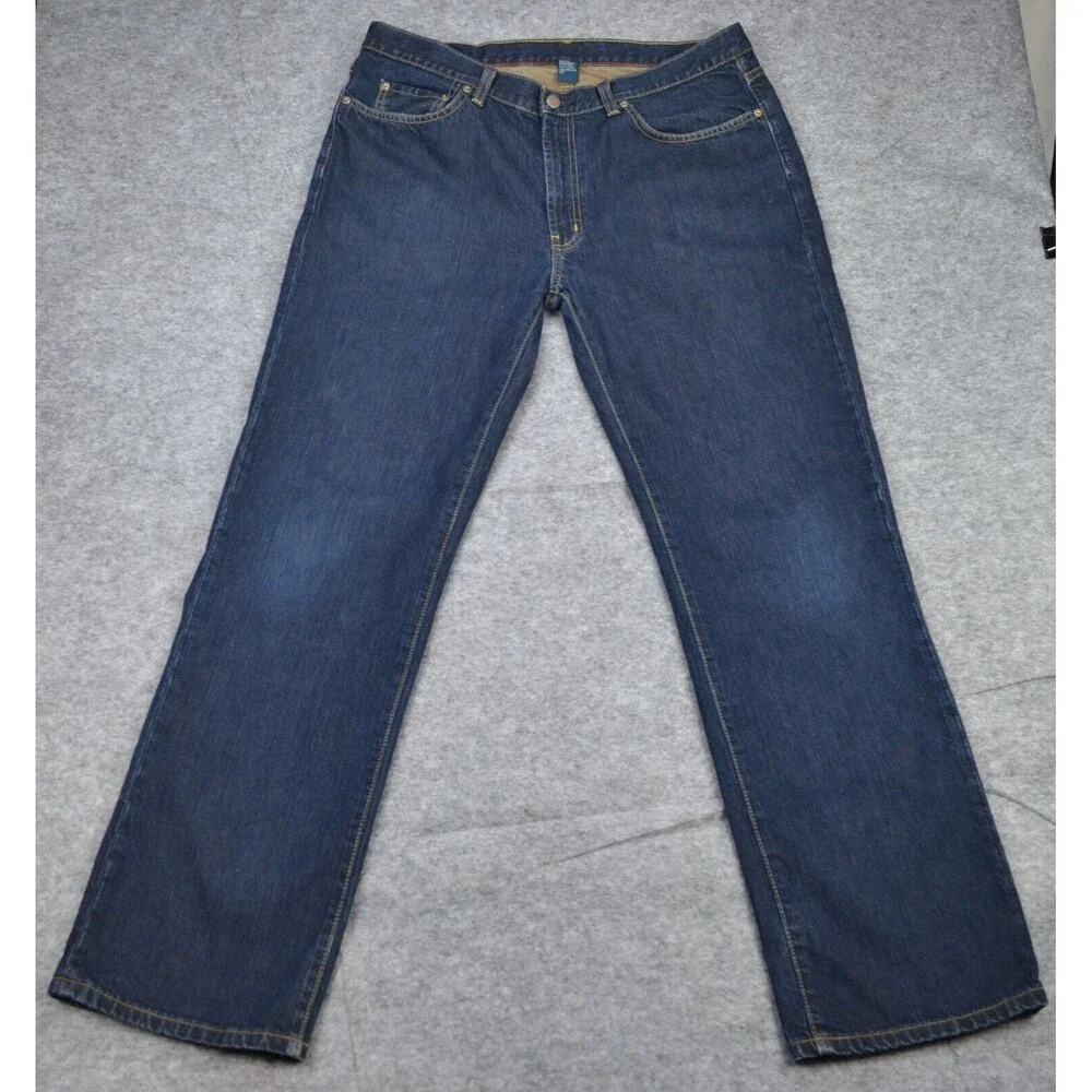 Polo Ralph‎ Lauren Jeans Mens 35X32 Blue Authentic Straight Leg Denim