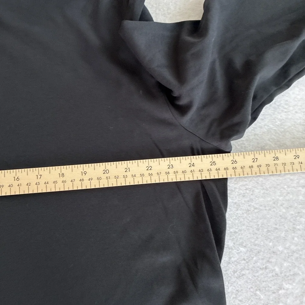 Polo Ralph Lauren Mens XXL Turtleneck Shirt Black Cotton Long Sleeve Flesh Pony