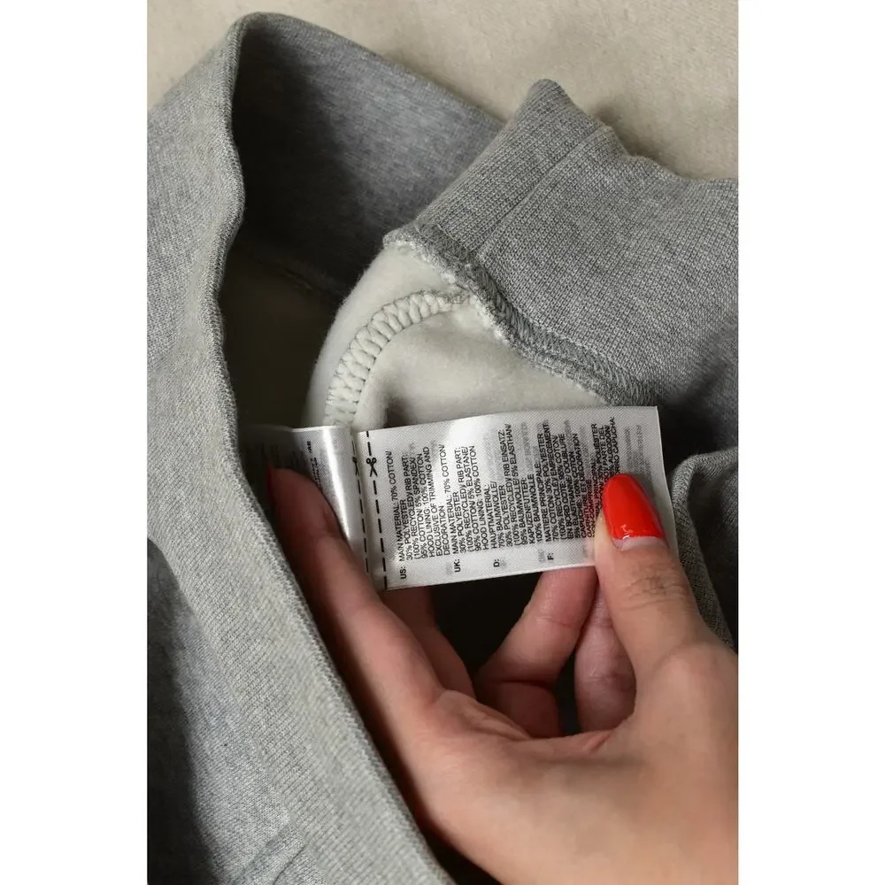 Adidas Men's Regular Size M Gray Essential Hoody Sweatshirt Trefoil NEW IM4525