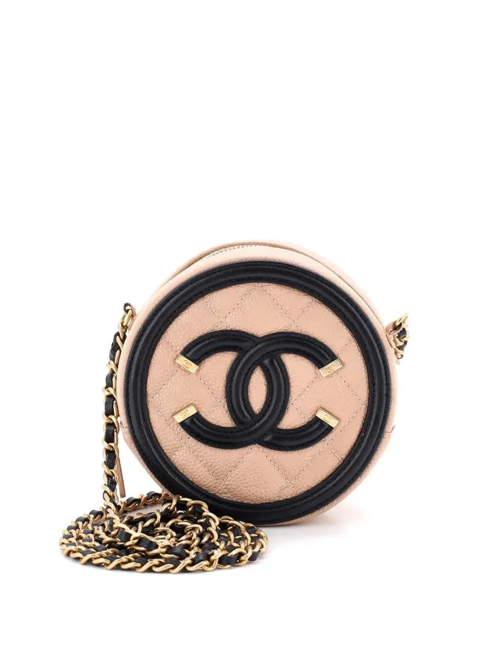 Chanel Filigree Round Clutch With Chain #295042C24B