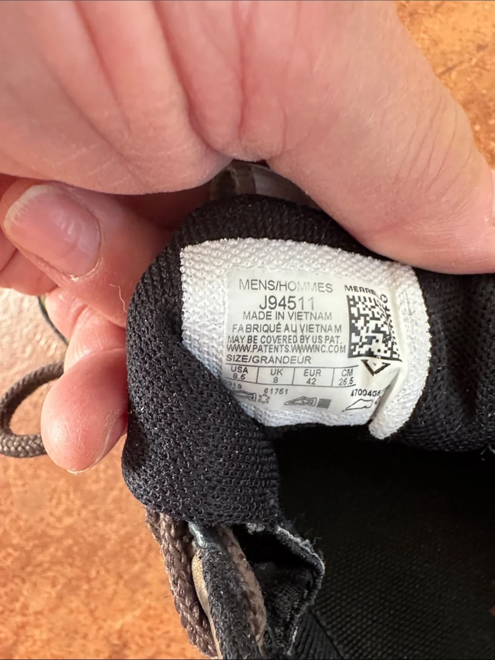Merrell hiking shoe