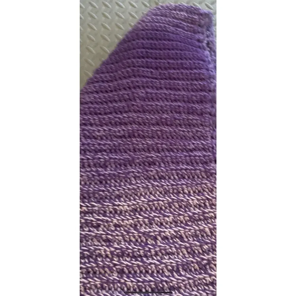 Handmade purple scarf