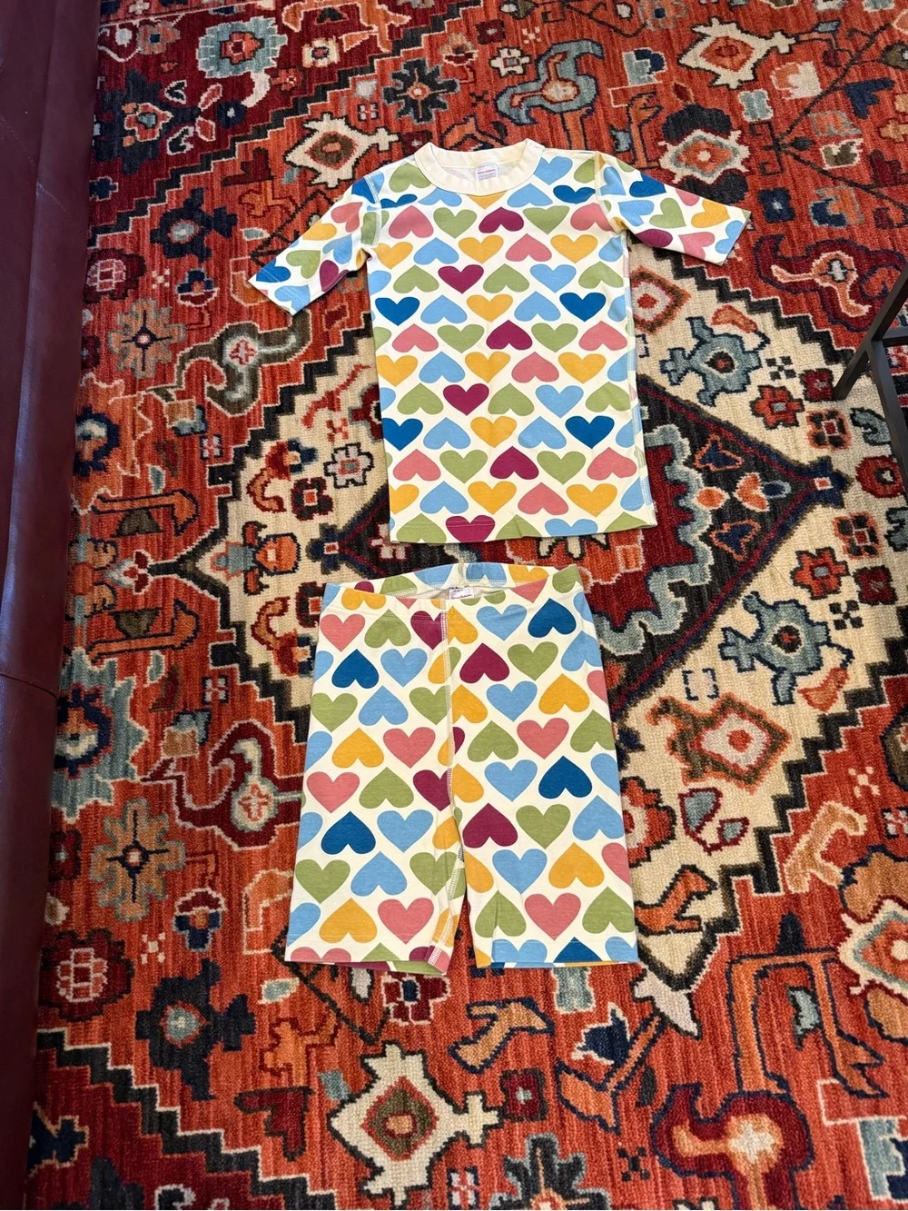 Kids Multicolor Heart Pajama Set - Hanna Andersson