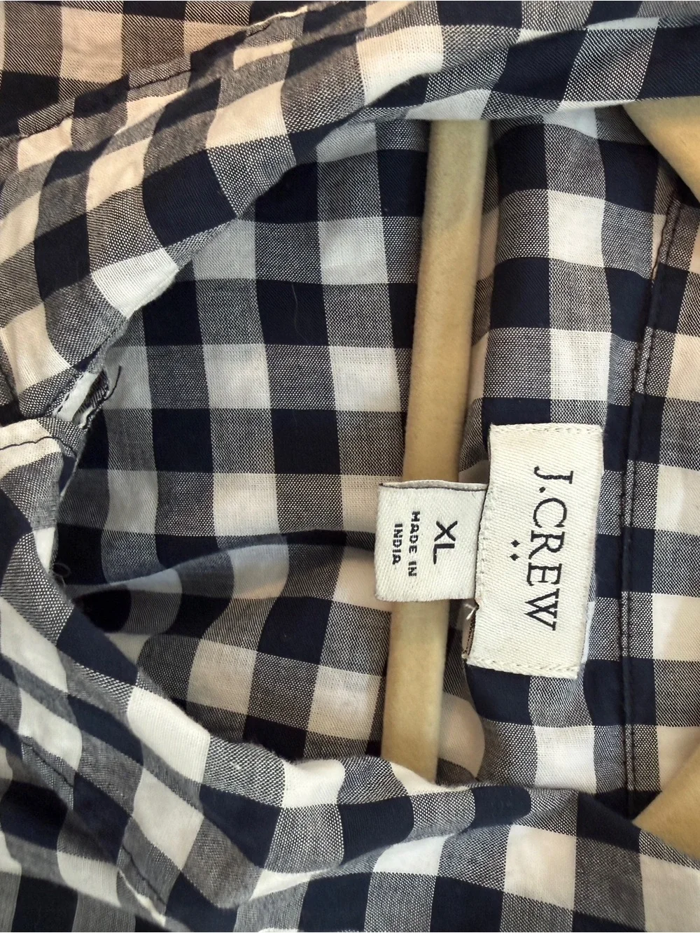 J. Crew lightweight gingham