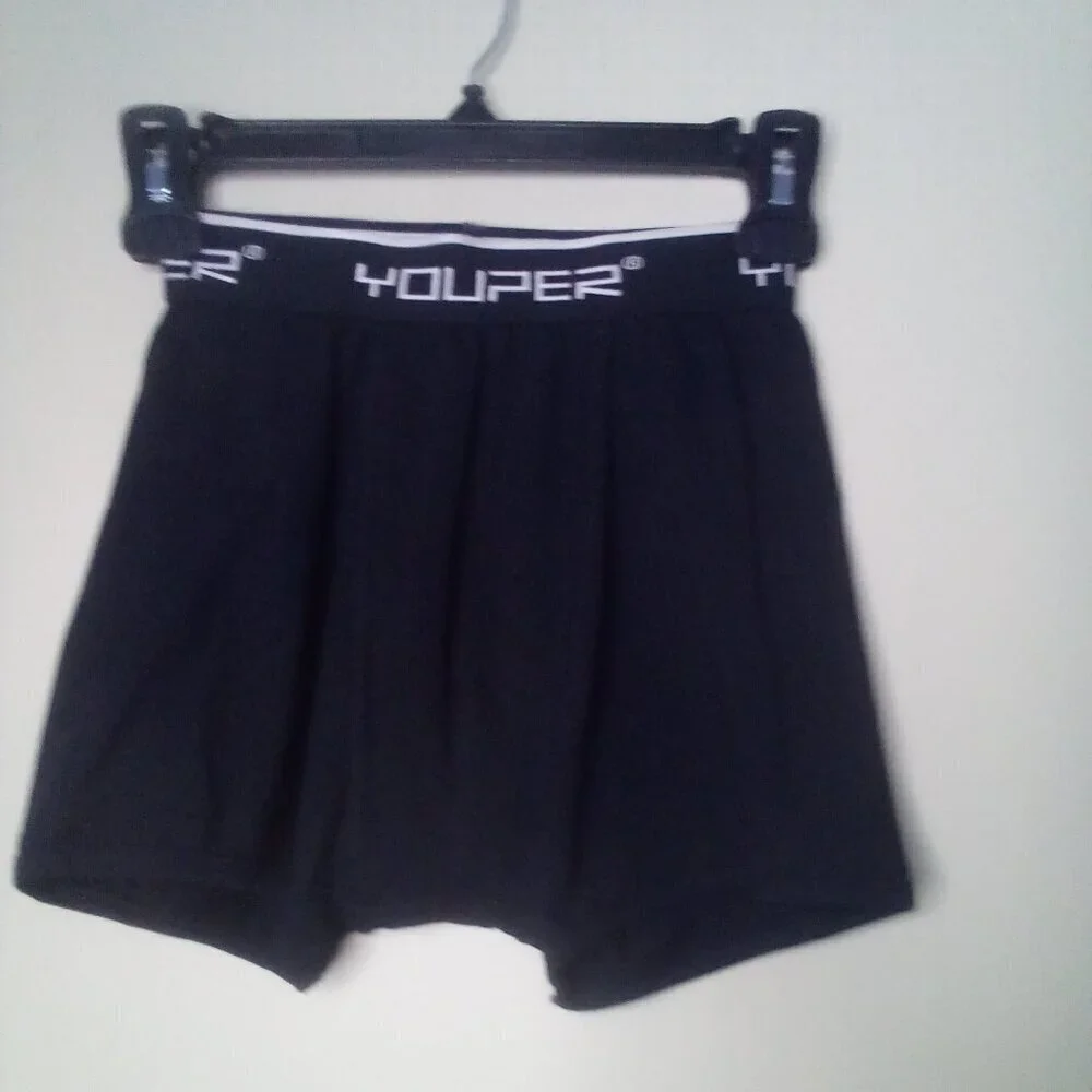 Youper Youth Boxer Brief With Baseball Cup L Boys Black