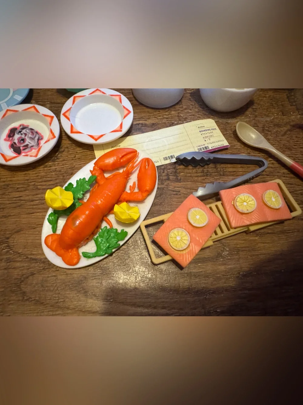 American Girl left dishes