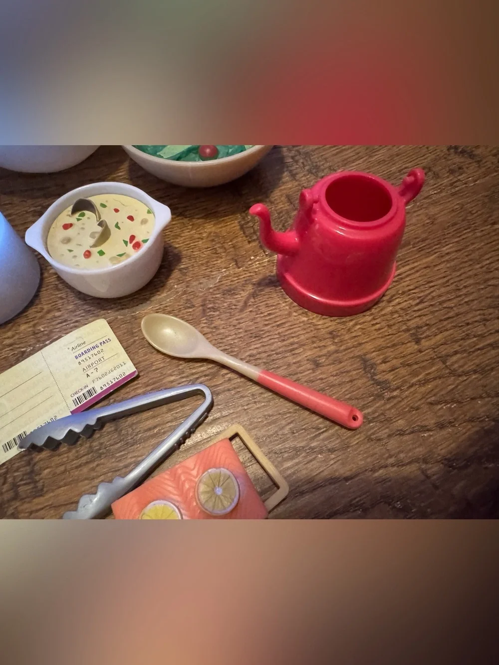 American Girl left dishes