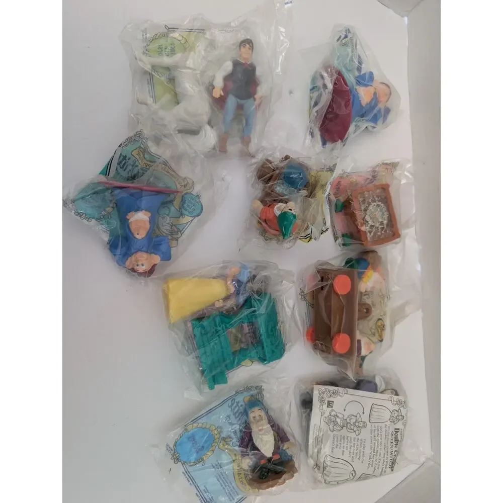 Vintage 1992 Lot Of Eight Snow White McDonald's Toys