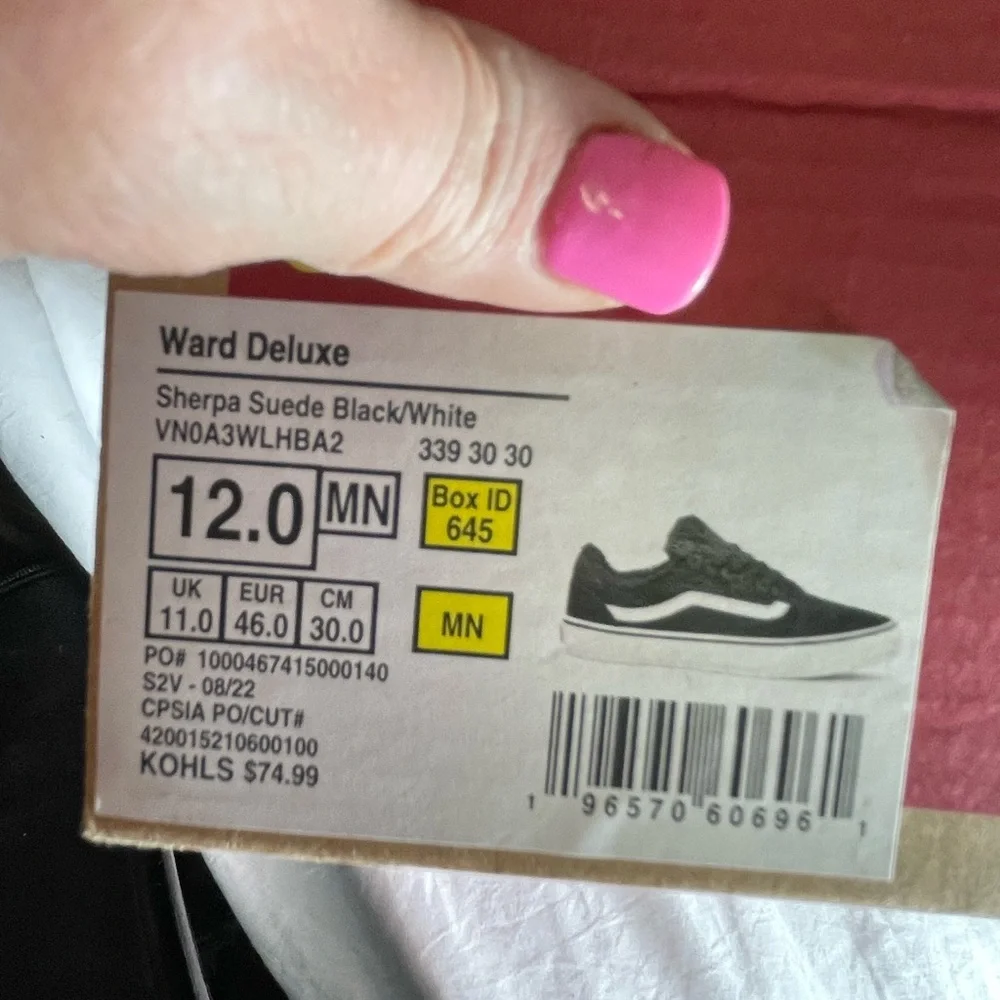 Vans size 12