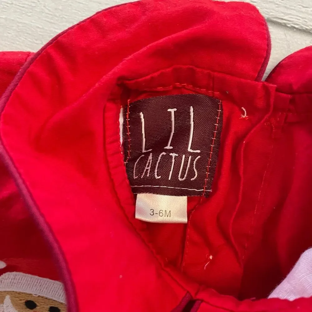 Lil Cactus santa romper 3-6‎ months
