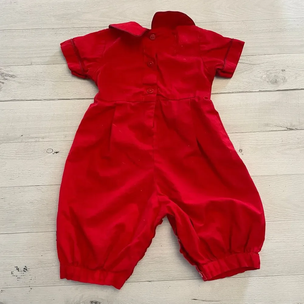 Lil Cactus santa romper 3-6‎ months