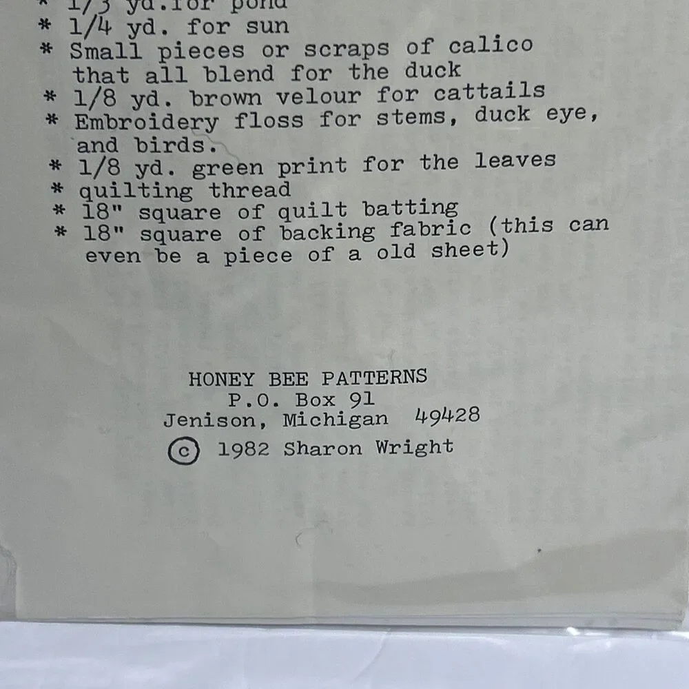 Honey Bee Patterns package wear
