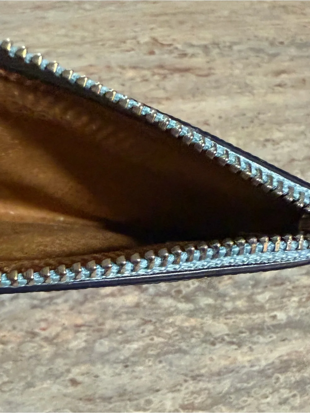 Coach leather card