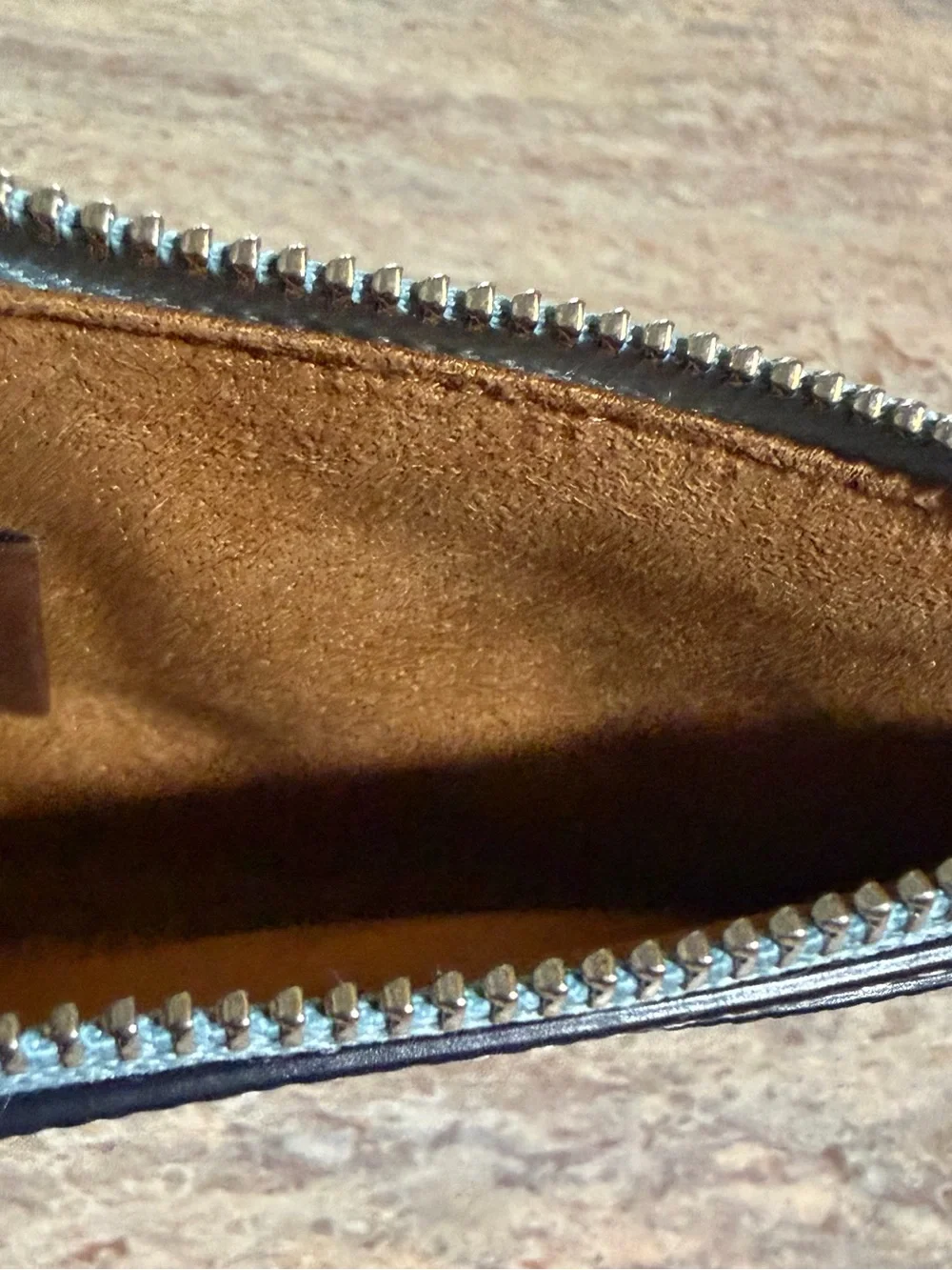 Coach leather card