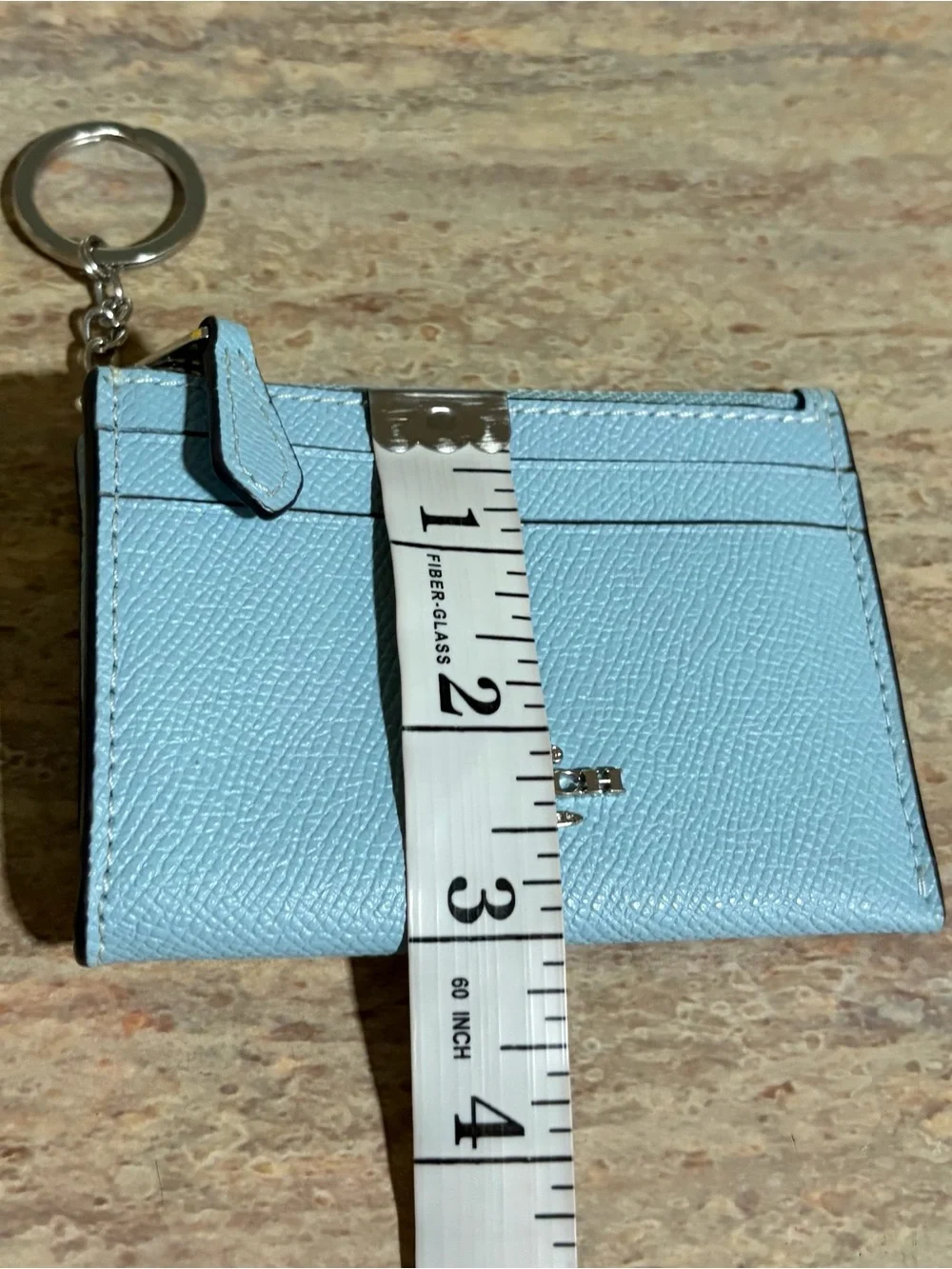 Coach leather card