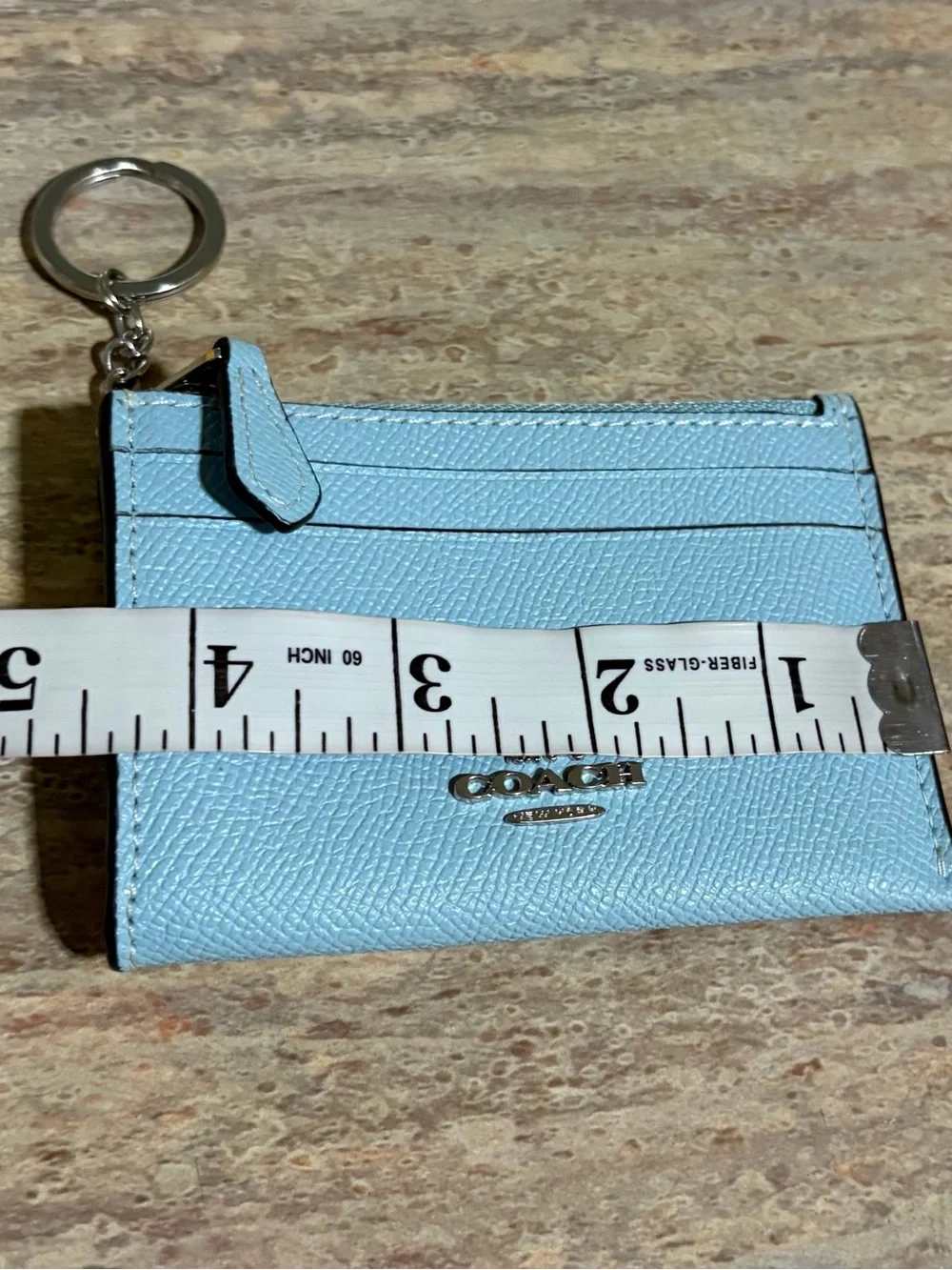 Coach leather card