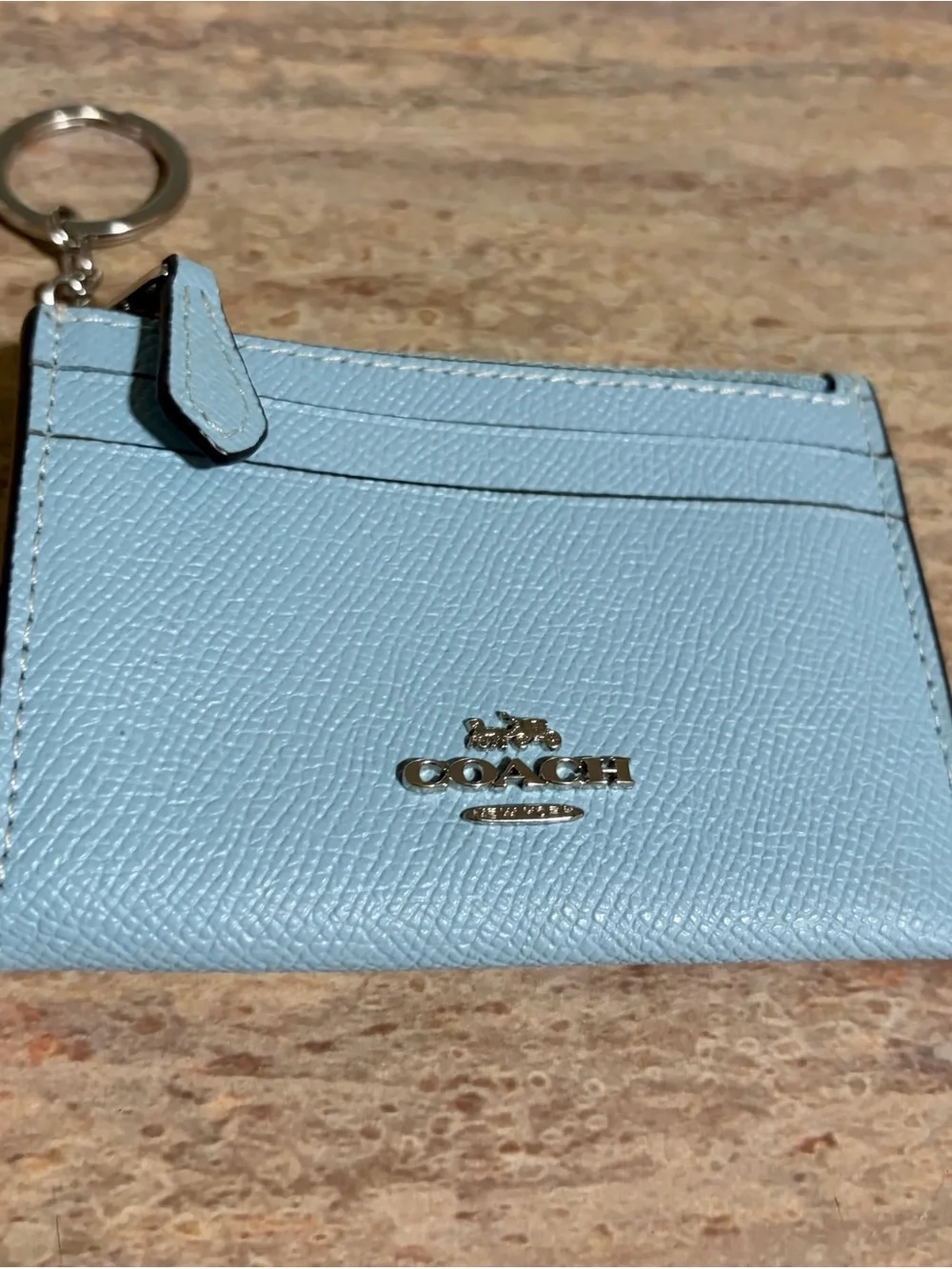 Coach leather card