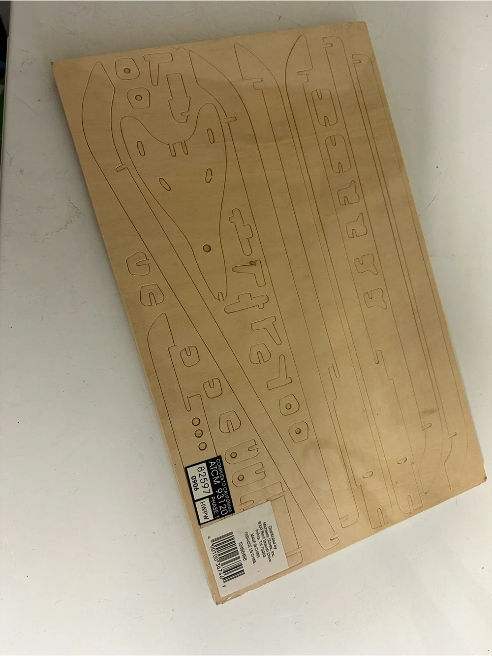 Military Cruiser Wooden Puzzle - Natural Wood Creatology Cruiser Wooden Puzzle