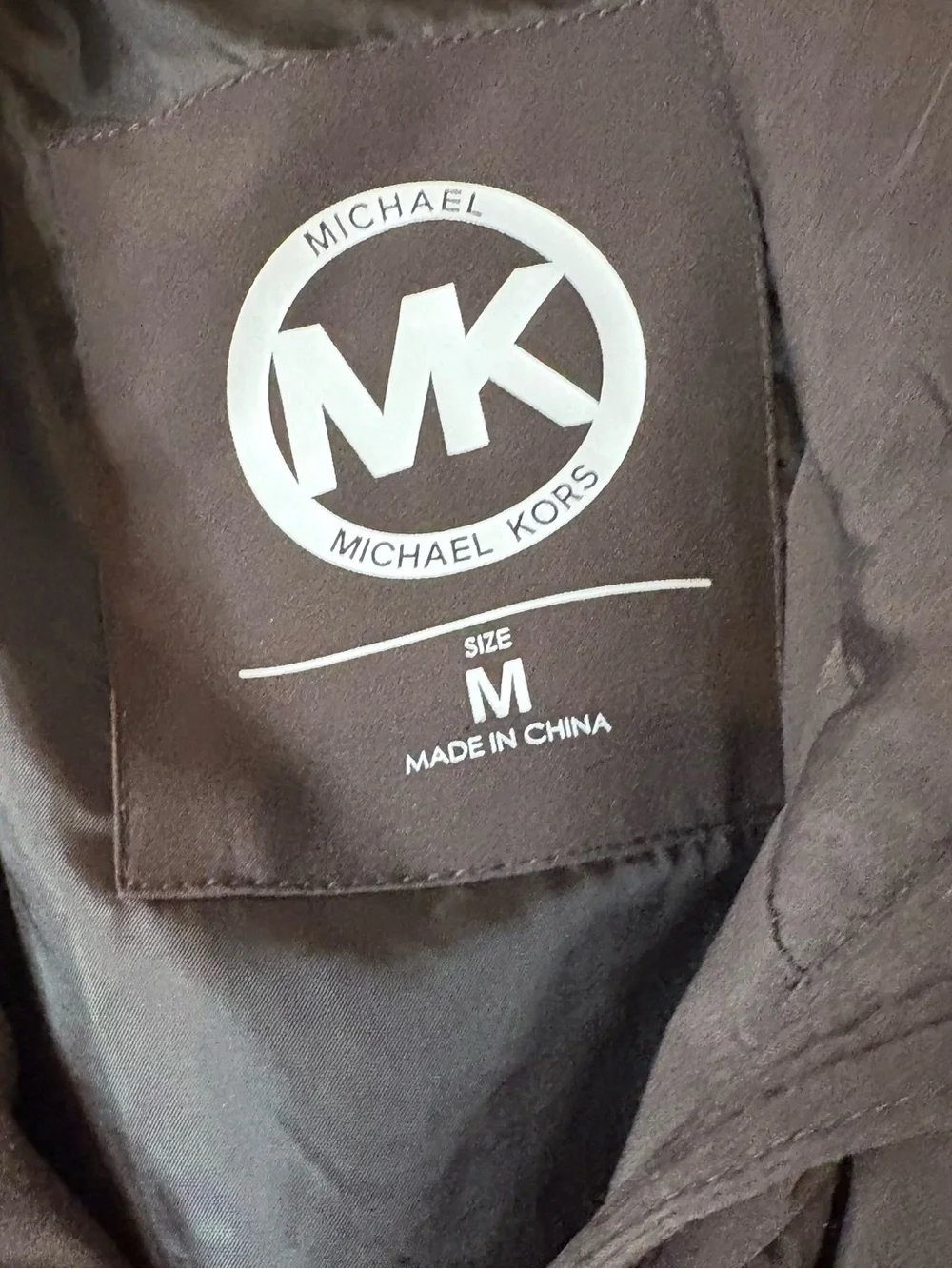 Michael Kors Women's Brown Puffer Coat medium