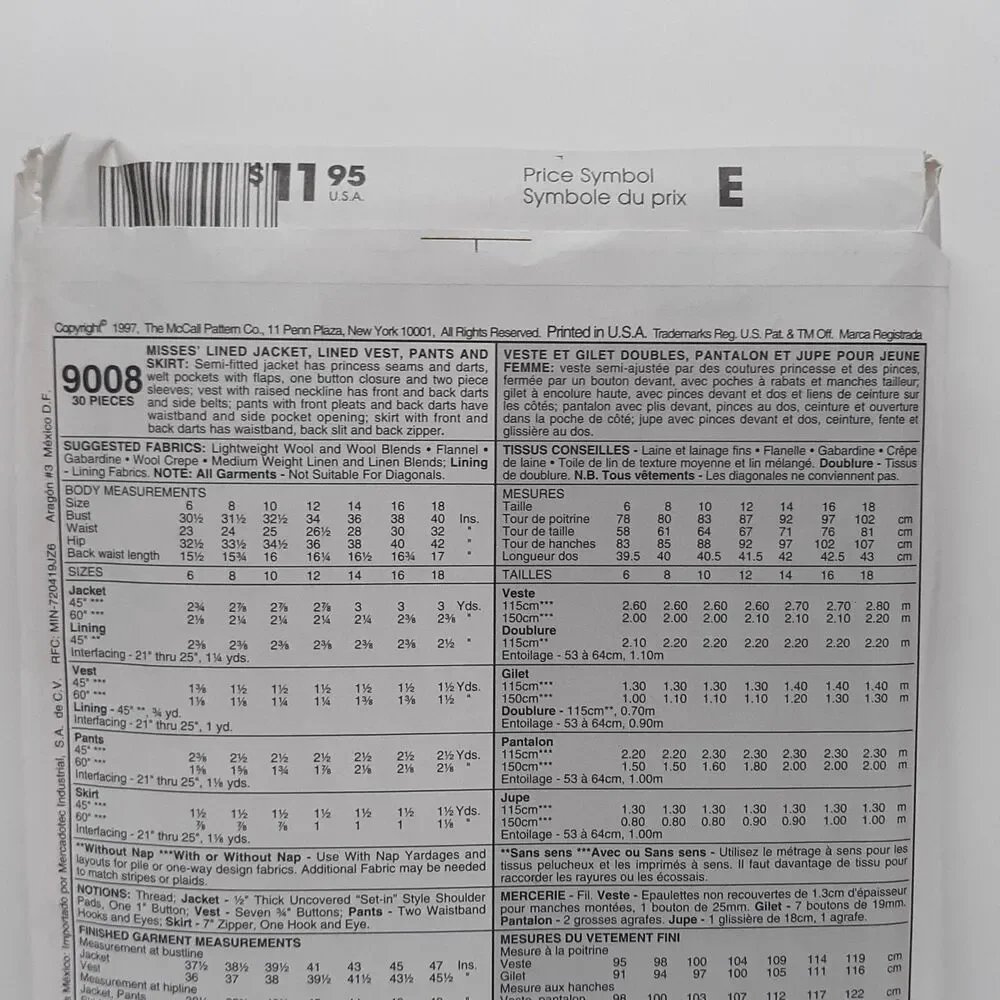McCalls pattern new