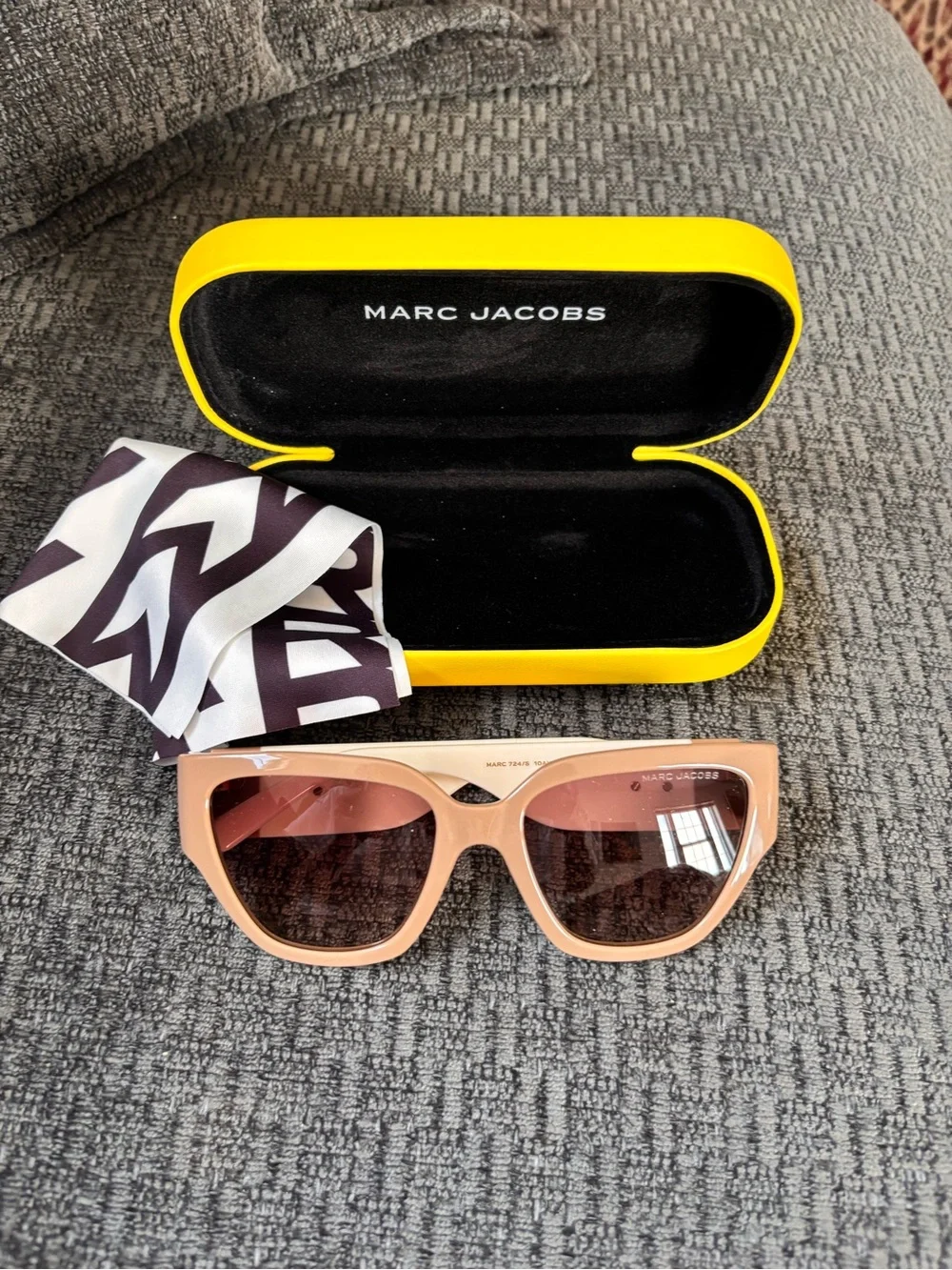 Marc Jacobs Blush Pink Oversized Cat-Eye Sunglasses