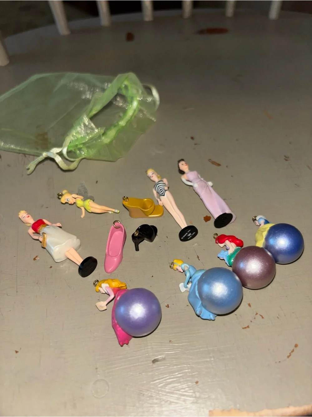Hallmark 2005  mini ornaments  Perfect for earrings  Disney Princess