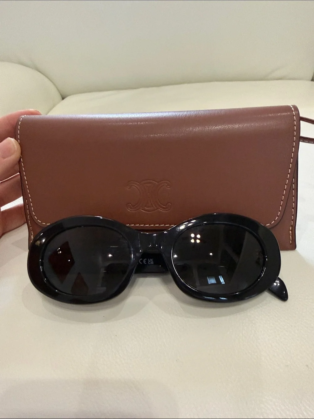 CELINE Women's Triomphe Oval Sunglasses