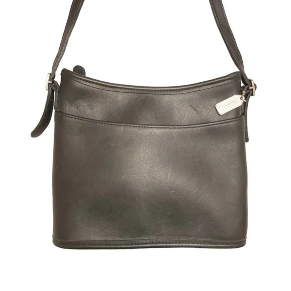 Coach black mambo crossbody bag rare nickel hardware