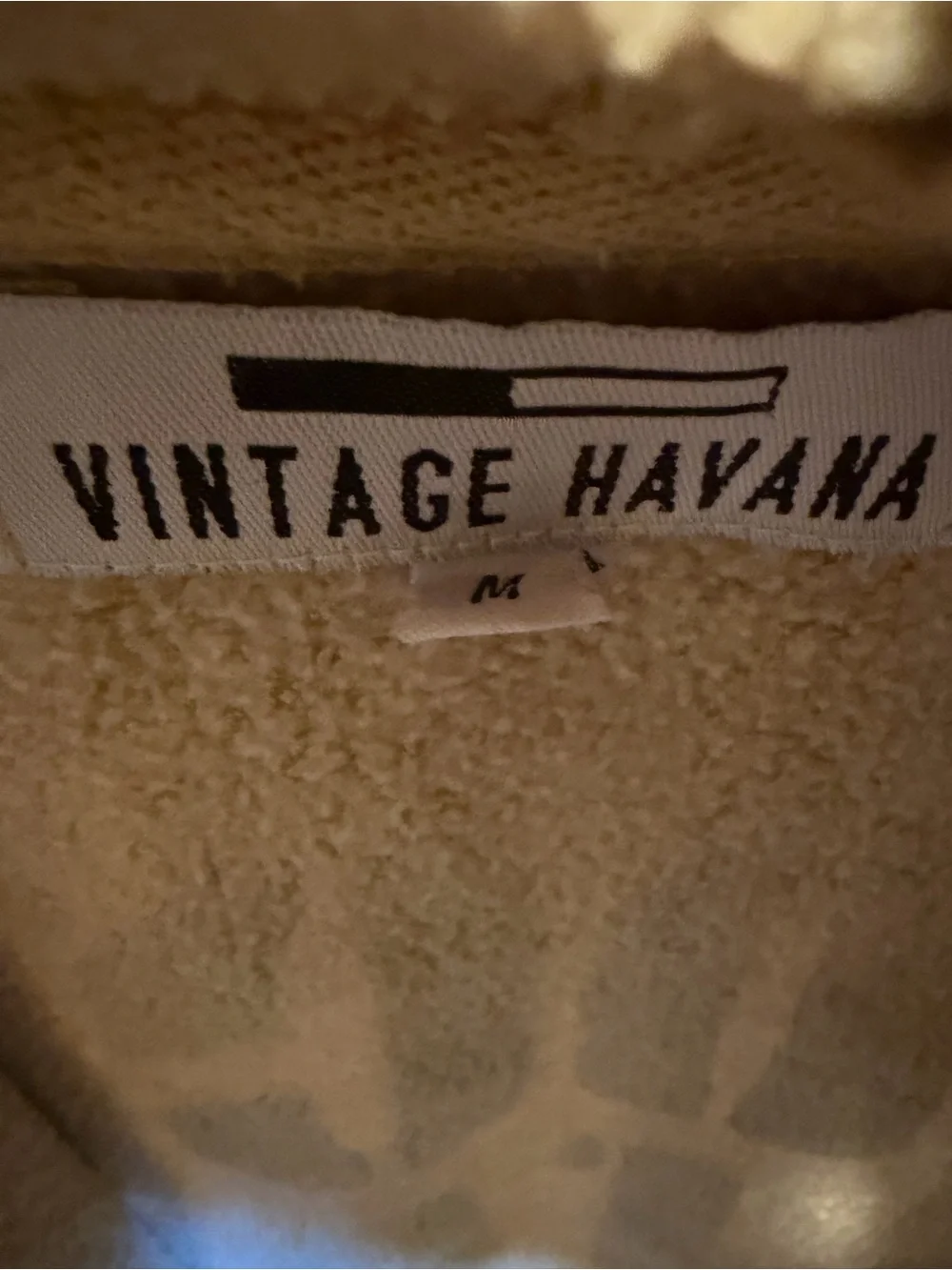 Vintage Havana beige zip