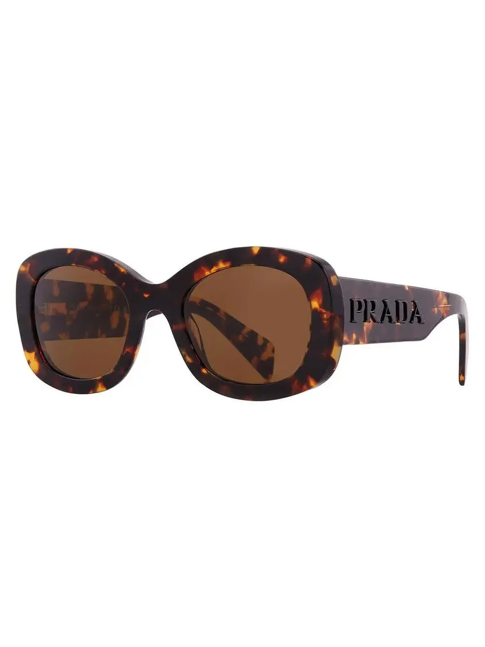 Prada Brown Oval Ladies Sunglasses Pr #265264P27B