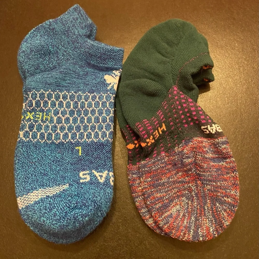 Bombas 2 Pair‎ Woman's Ankle Socks Hex Tec Size Medium NWOT