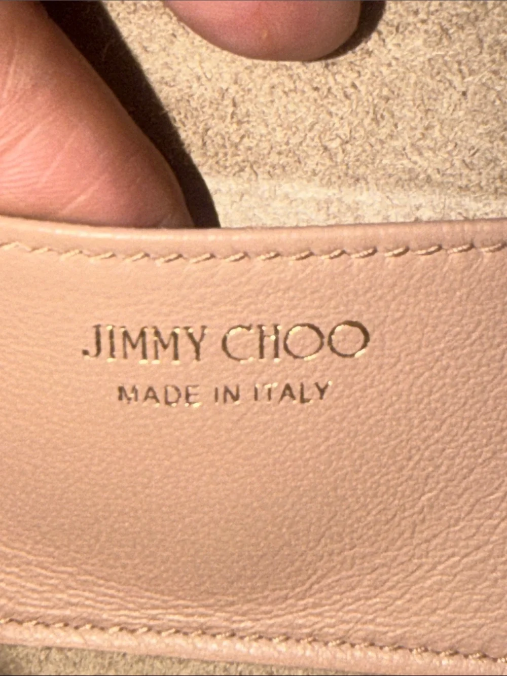 Jimmy Choo sparkling pink