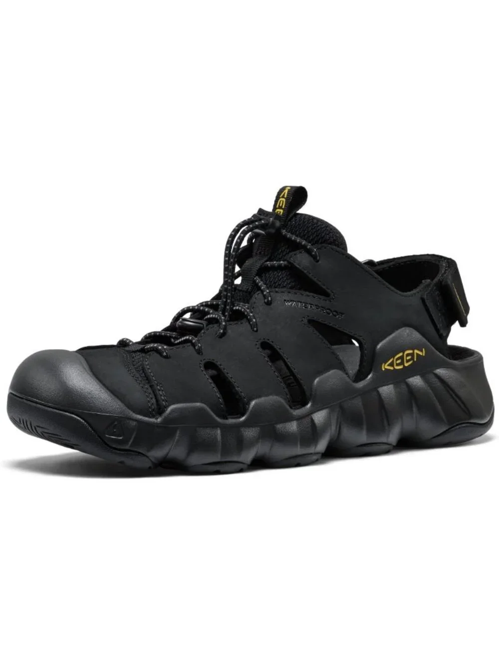 Men's Black Hyper port Closed Toe Breathable Easy On Comfortable Sandal Shoes