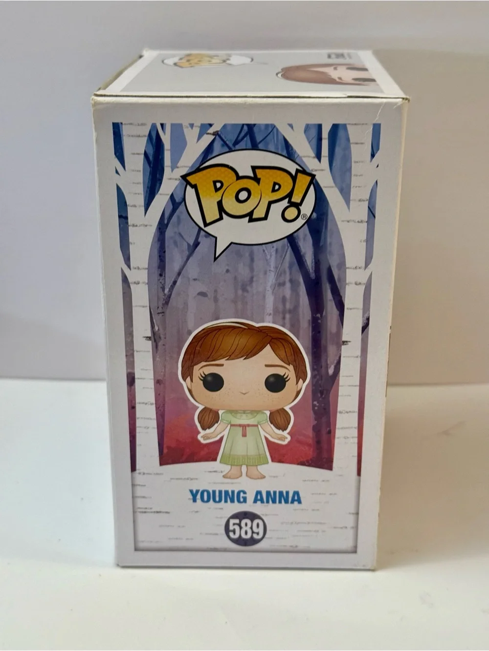 Disney Funko Pop! Young Anna in Light Green Dress with Auburn Hair