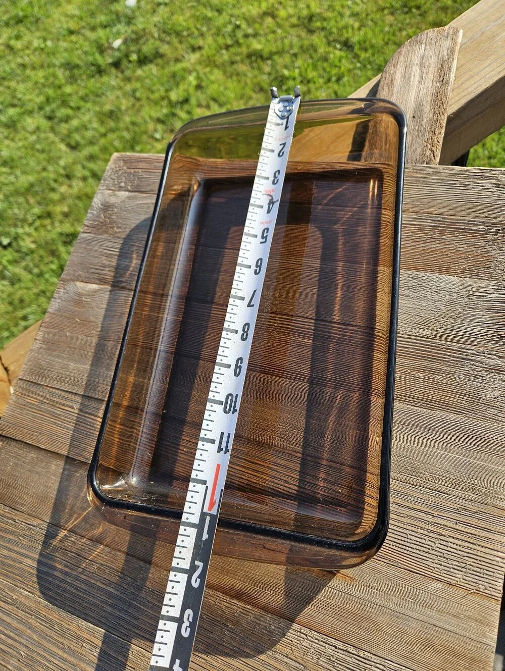 Pyrex amber glass