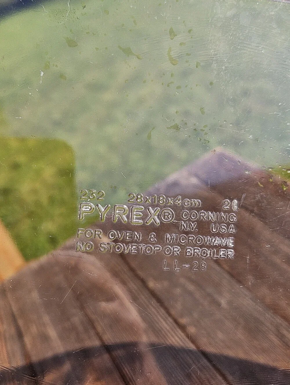 Pyrex amber glass