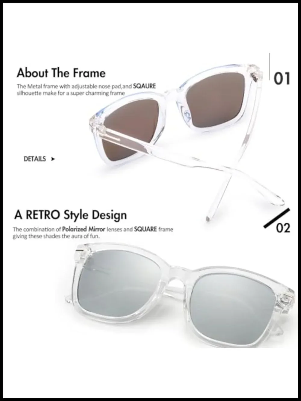 N/A these mirrored