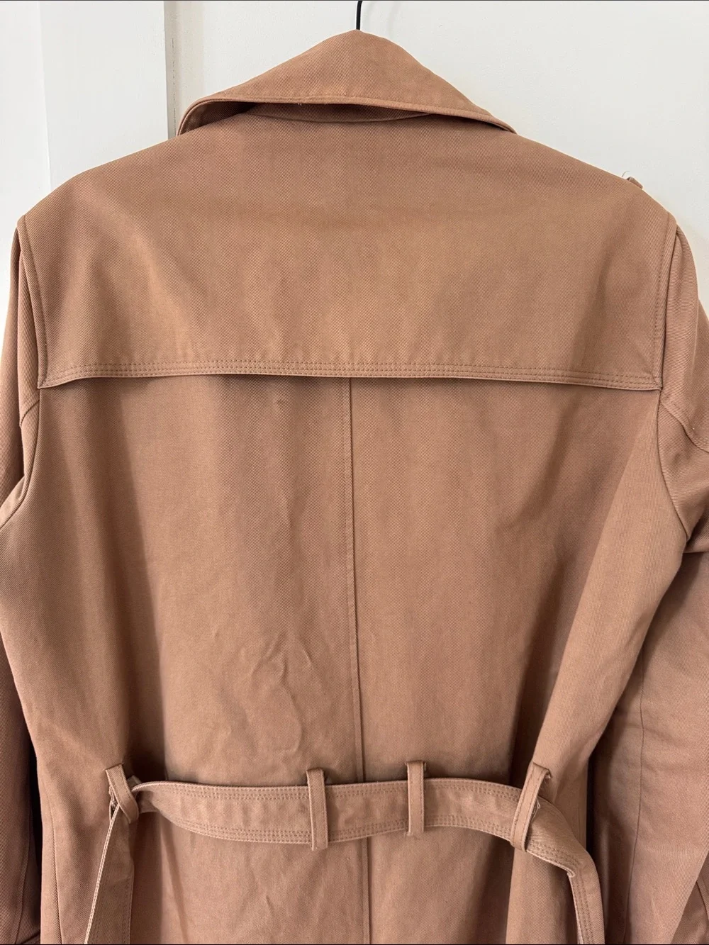 The Kooples Khaki Trench Bucked Trench Coat Size 48